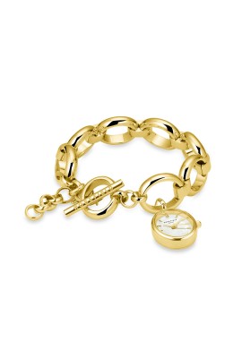 Oval Charm Chain Gold ručni sat