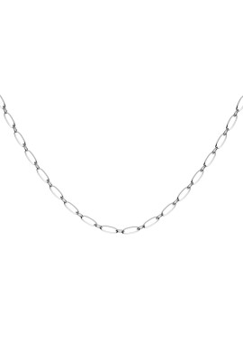 OVAL NECKLACE SILVER