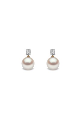 Starlight South Sea Pearl and Diamond Earrings in 18ct Yellow Gold