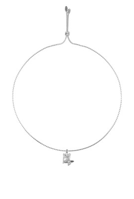 GUESS CHRYSALIS - Ženska ogrlica u boji srebra