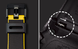Detalji na narukvici G-Shock GA-2000-1A9 muškog ručnog sata