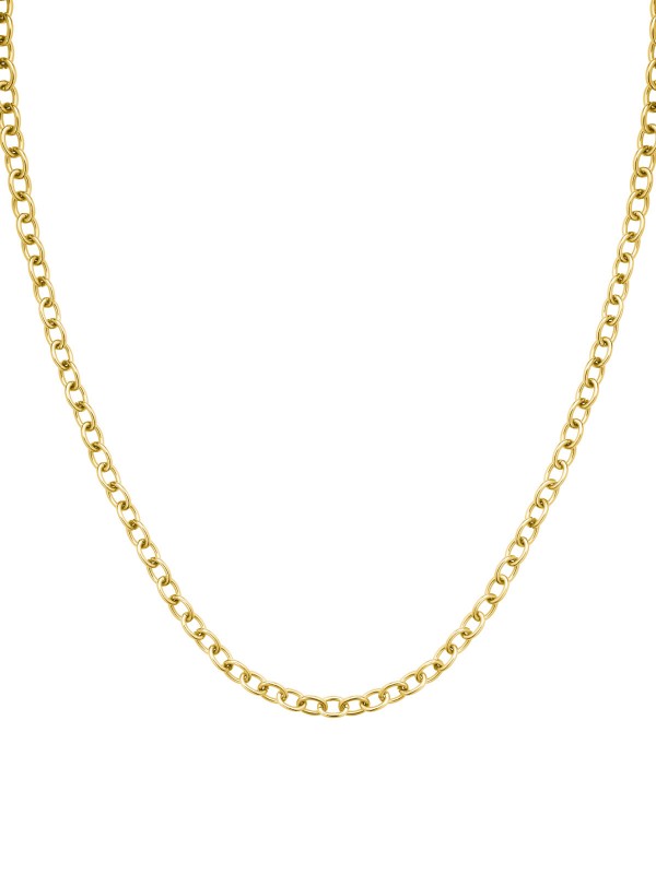 Unesite eleganciju sa zlatnom ogrlicom Oval Chainlink od 14ct žutog zlata. Podesiva dužina za prilagođavanje.