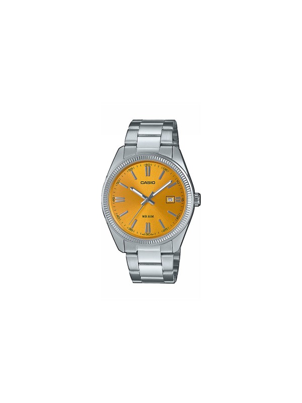 Otkrijte CASIO MTP-1302PD-9AVEF: elegantan sat sa žutim brojčanikom, datumom, osvetljenim kazaljkama i vodootpornost do 50m. Idealno za svaku
