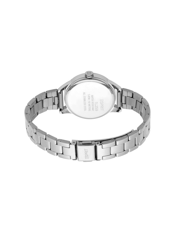 Esprit box set: ženski sat od nerđajućeg čelika u boji srebra sa belim brojčanikom i narukvicom. Poručite već danas na S&L Jokić, dostava je besplatna.
