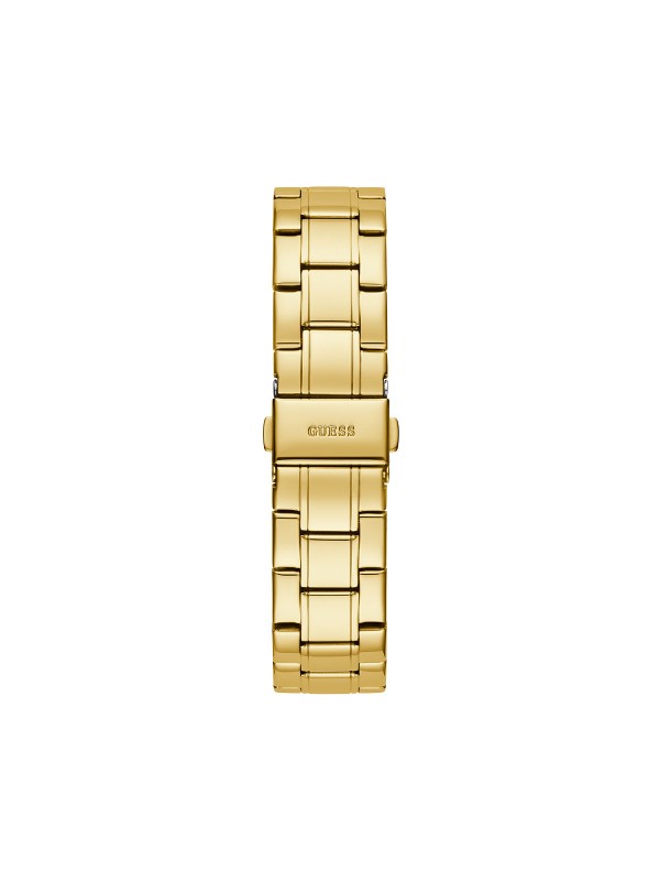 Sparkler trendy Guess ženski sat od nerđajućeg čelika u boji žutog zlata, brojčanik u boji Crni Sunray iz kolekcije Fall 2020│Jewelry & Watches S&L Jokić
