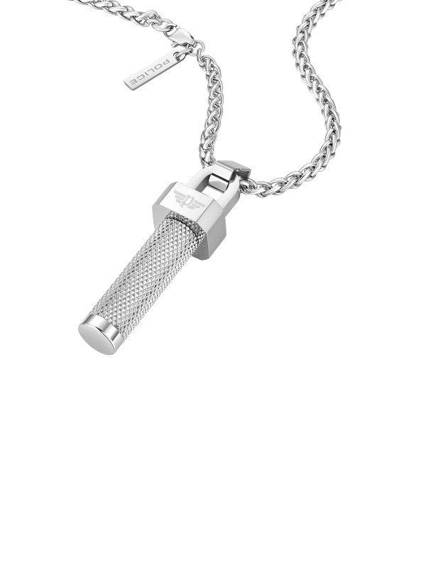 Police Urban Texture mušku ogrlicu od nerđajućeg čelika - modni detalj za muškarce u boji srebra , brzo i lako poručite putem S&L Jokić online prodavnice.