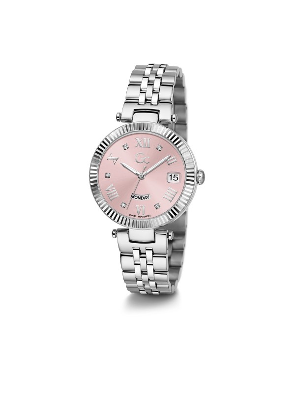 Elegantan Gc Flair ženski ručni sat u boji srebra - sa prefinjenim roze brojčanikom, poručite u S&L Jokić online shop-u i ubrzo očekujte na kućnoj adresi.