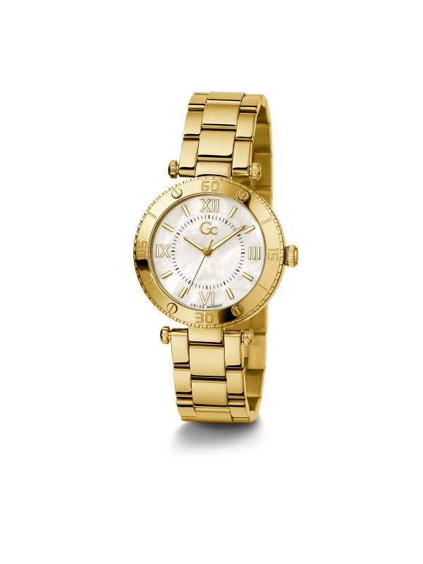 Moderan ženski ručni sat Gc Muse - klasičnog dizajna u efektnoj boji žutog zlata, poručite u S&L Jokić online prodavnici i ubrzo očekujte na kućnoj adresi.