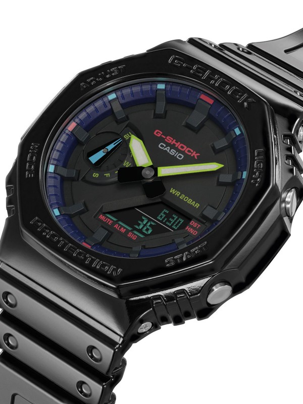 G-Shock analogno digitalni muški ručni sat, GA-2100RGB-1AER model Virtual Rainbow serije, brzo i lako poručite putem S&L Jokić online shop-a.