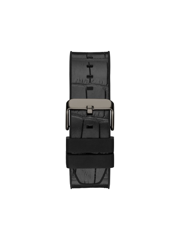 Guess Edge muški ručni sat - model sa crnim brojčanikom i crnim kožnim kaišem sa kroko printom, brzo i lako poručite putem S&L Jokić online shop-a.
