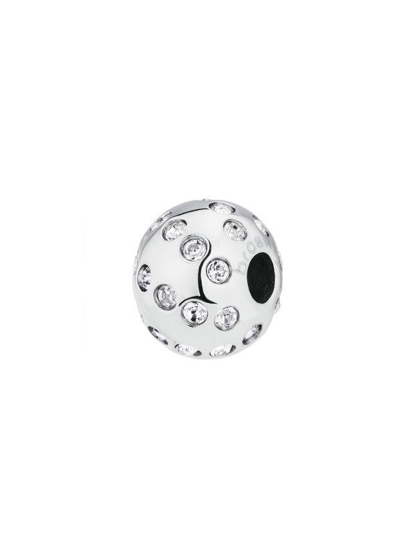 Privezak: REFINEMENT (PREČIŠĆENJE)
- kuglica od nerđajućeg čelika sa ugraviranim tačkicama   i Swarovski® cirkonima u beloj boji
- visina: 10mm
- težina: 2,7gr