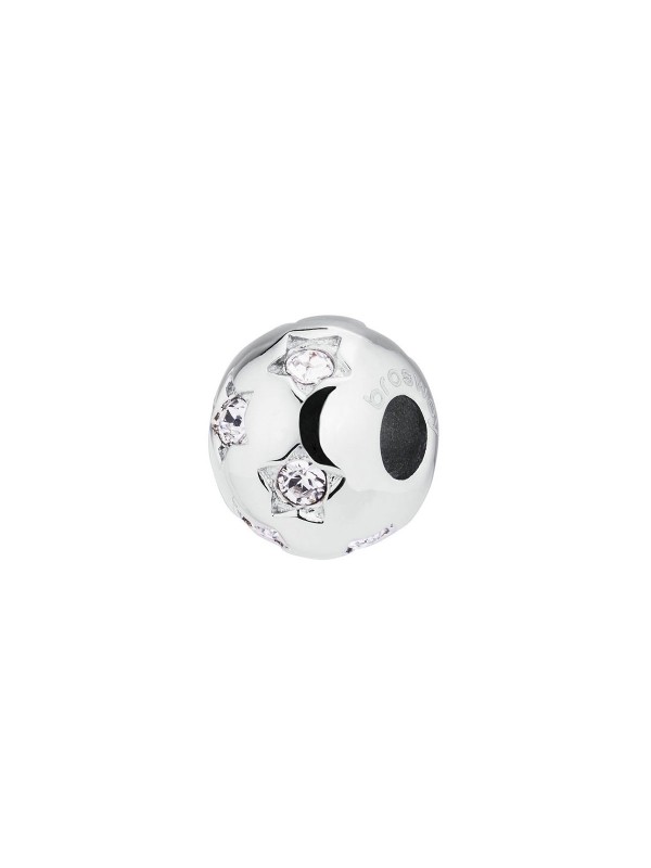 Privezak: ETERNITY (VEČNOST)
- kuglica od nerđajućeg čelika sa ugraviranim zvezdicama  i Swarovski® cirkonima u beloj boji
- visina: 10mm
- težina: 2,7gr