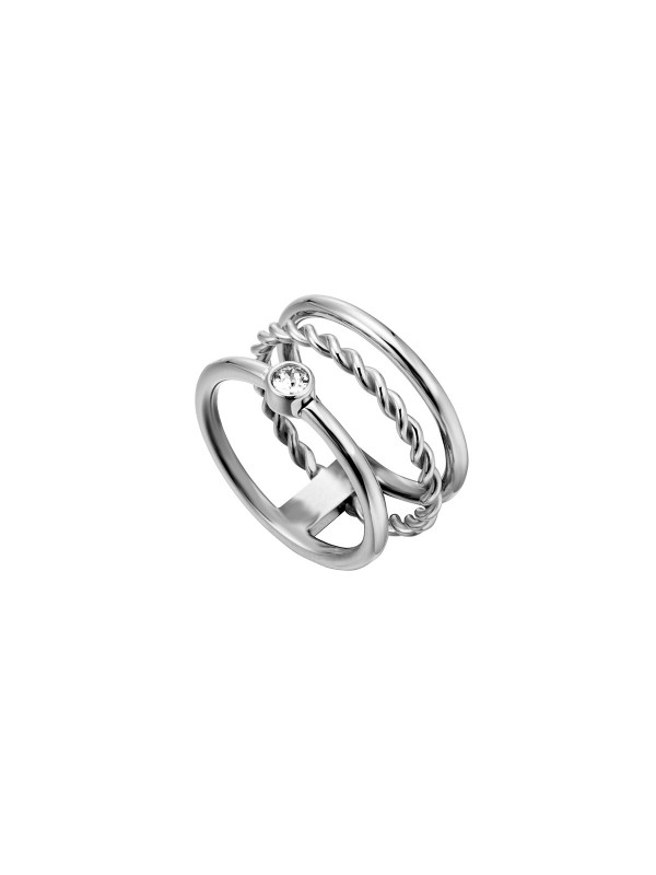 Esprit Loris prsten od nerđajućeg čelika u boji srebra sa cirkonima. Nova kolekcija nakita. Poručite već danas na S&L Jokić, dostava je besplatna.