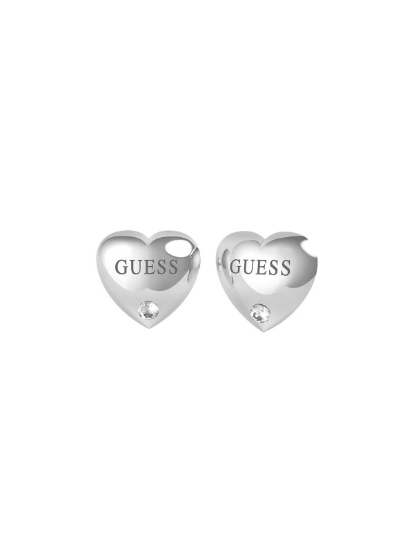 GUESS IS FOR LOVERS minđuše od nerđajućeg čelika srebrne boje, u obliku srca sa Swarovski kristalom. Pogledajte celu kolekciju.