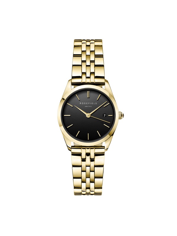 Rosefield The Ace XS ženski ručni sat boji zlata - elegantni model sa crnim brojčanikom, brzo i lako poručite putem S&L Jokić online prodavnice.