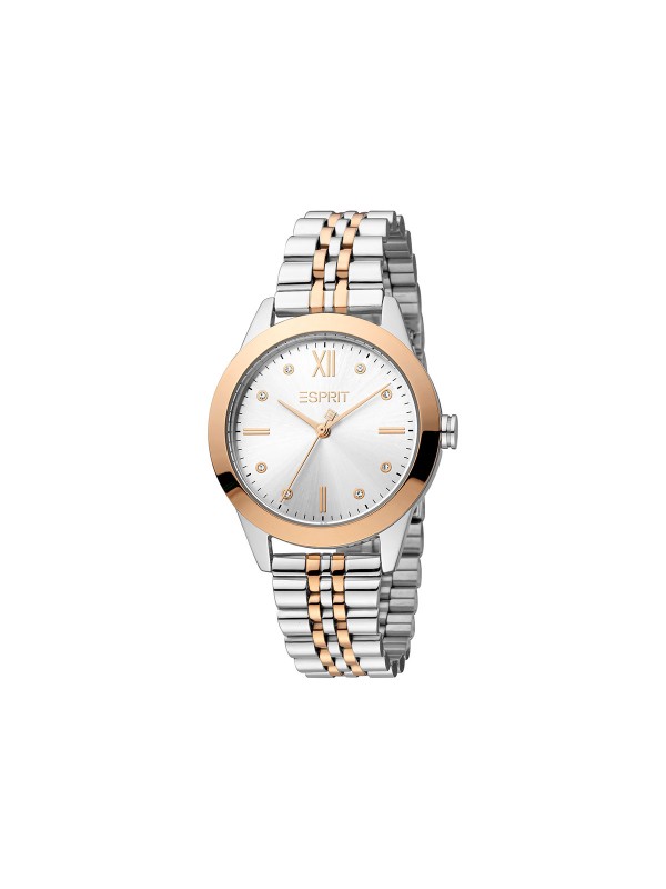ESPRIT BOX SET - ženski ručni sat (u kombinaciji boja srebra i ružičastog zlata) i narukvicu u istim bojama, brzo i lako poručite u S&L Jokić online shop-u.