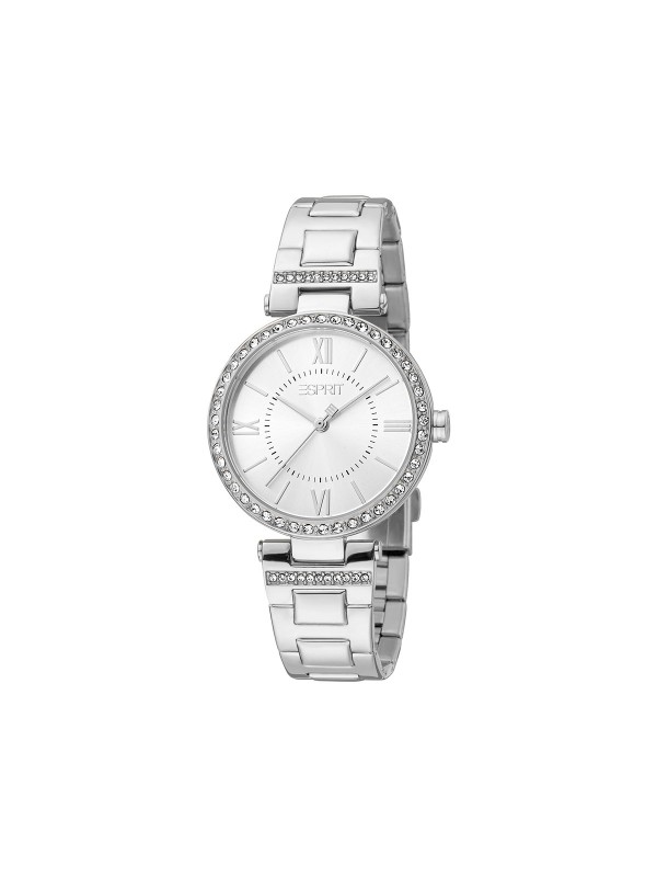 Moderan ESPRIT ženski ručni sat u boji srebra - sa elegantnim rimskim brojevima na brojčaniku, lako poručite u S&L Jokić online prodavnici na kućnu adresu.