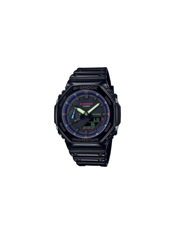 G-Shock analogno digitalni muški ručni sat, GA-2100RGB-1AER model Virtual Rainbow serije, brzo i lako poručite putem S&L Jokić online shop-a.