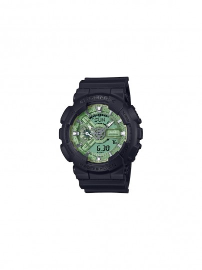 Otkrijte robustan G-SHOCK GA-110CD-1A3ER, muški sat s analognim i digitalnim prikazom i atraktivnim zelenim brojčanikom.